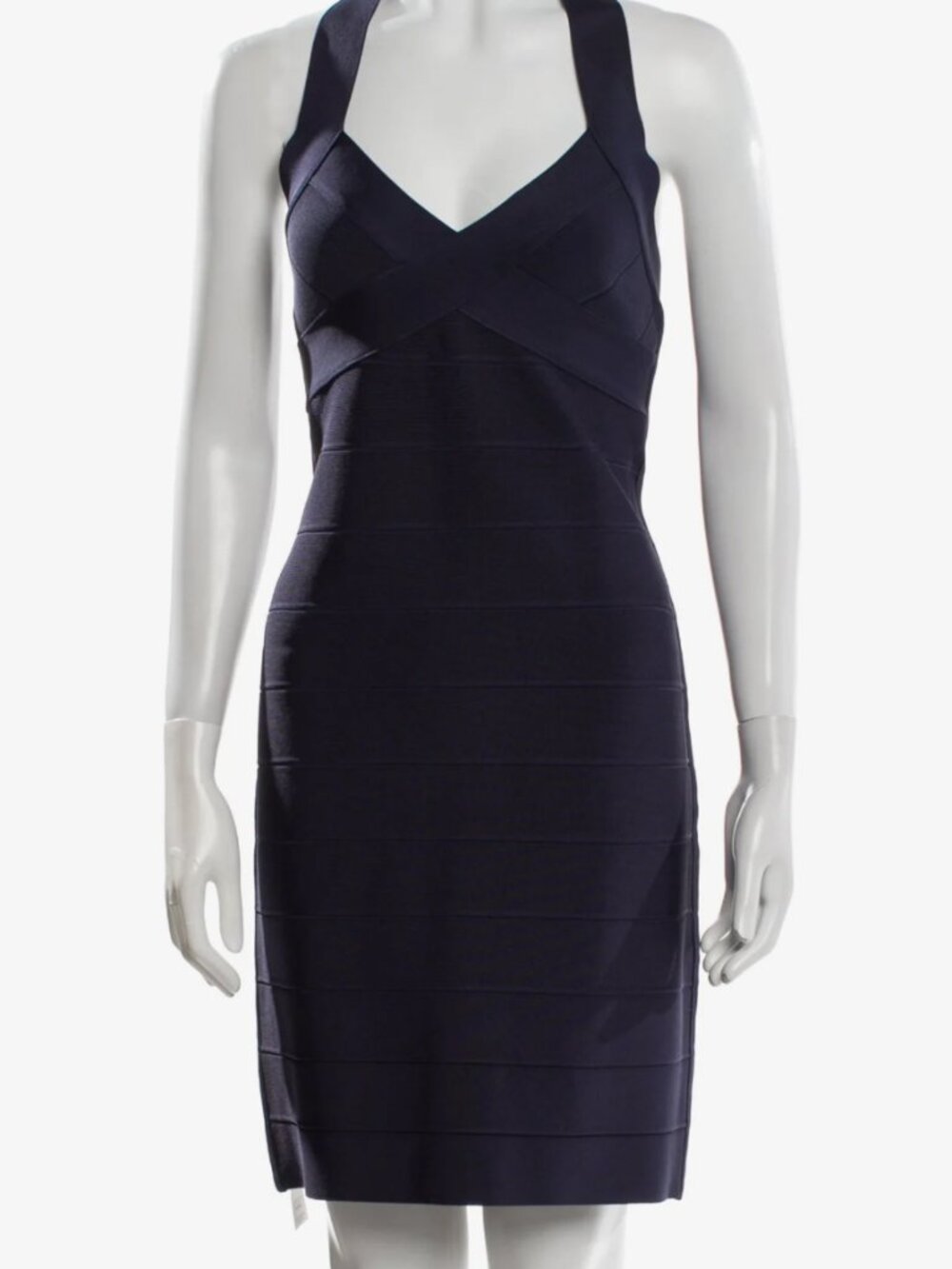 Herve Leger Halterneck Mini Dress w/ Tags